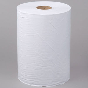 White 10" Roll Towel Hardwound 800' Roll - 6/Case