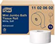 Tork Advanced 110206 Soft Mini Jumbo Bath Tissue Roll  2-ply 12/cs