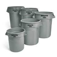 Brute® Garbage Container  - Grey