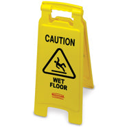 Wet Floor Sign - English & Trilingual