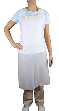 Apron 28 x 55 White Disposable 100/pk