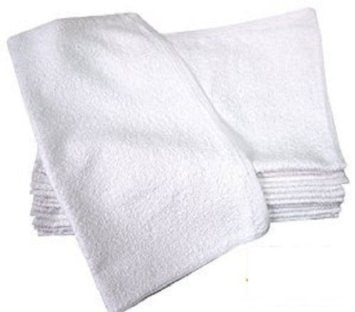 Bar Towels All White 100% Cotton 16x19