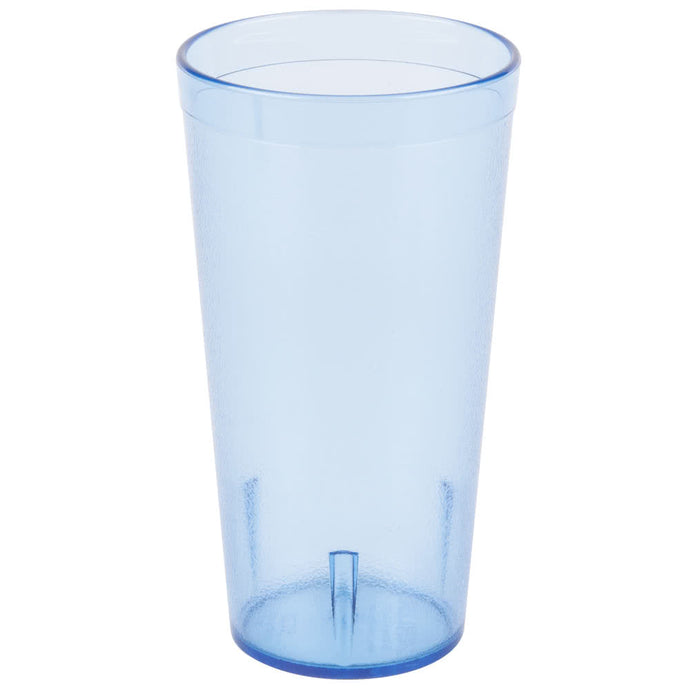 Blue SAN Plastic Stackable Tumbler 16oz. -12/sleeve