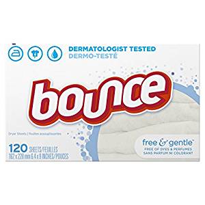 Bounce Fabric Softener Dryer Sheets.         120/bx