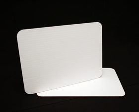 Cake Board, Quarter Sheet Coated White Single Wall Corrugated   14