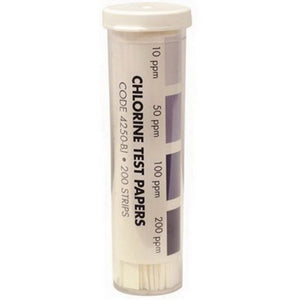 Hydrion Micro Chlorine Test Strip, 10 - 200 ppm | 1 Each