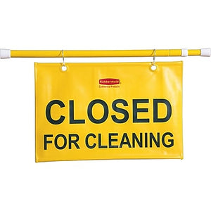 "Closed for Cleaning" Site Safety Hanging Sign