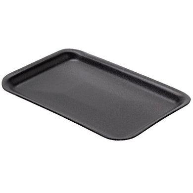 Genpak 1002S (#2S) Foam Meat Tray Black or White 8 1/4