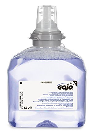 GOJO Premium Foam Hand Wash with Skin Conditioners, 5361 1200 ml Refill