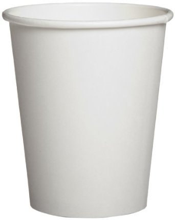 Genpak Hot Paper Cup, Plain White, 1000/Case