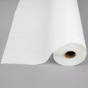 White Embossed Paper Roll Table Cover 40" x 300'
