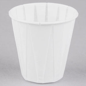 Genpak  3.5 oz. White Paper Souffle / Drinking Cup - 2500/Case