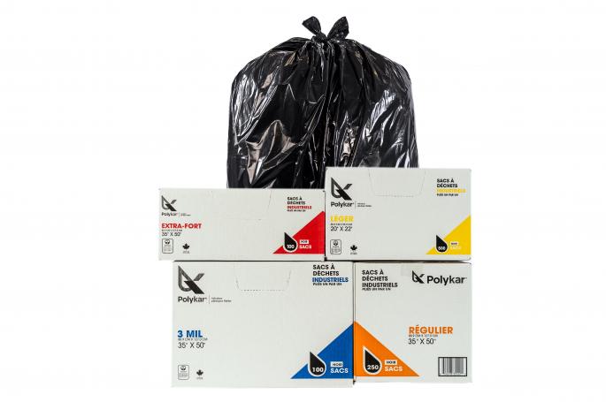 Strong Black Garbage Bags