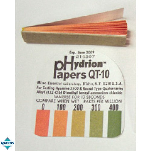 Quaternary Ammonium QAC Paper Test Strips