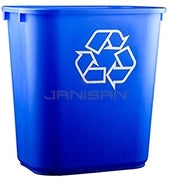 Deskside Recycling Wastebasket 14 Qt