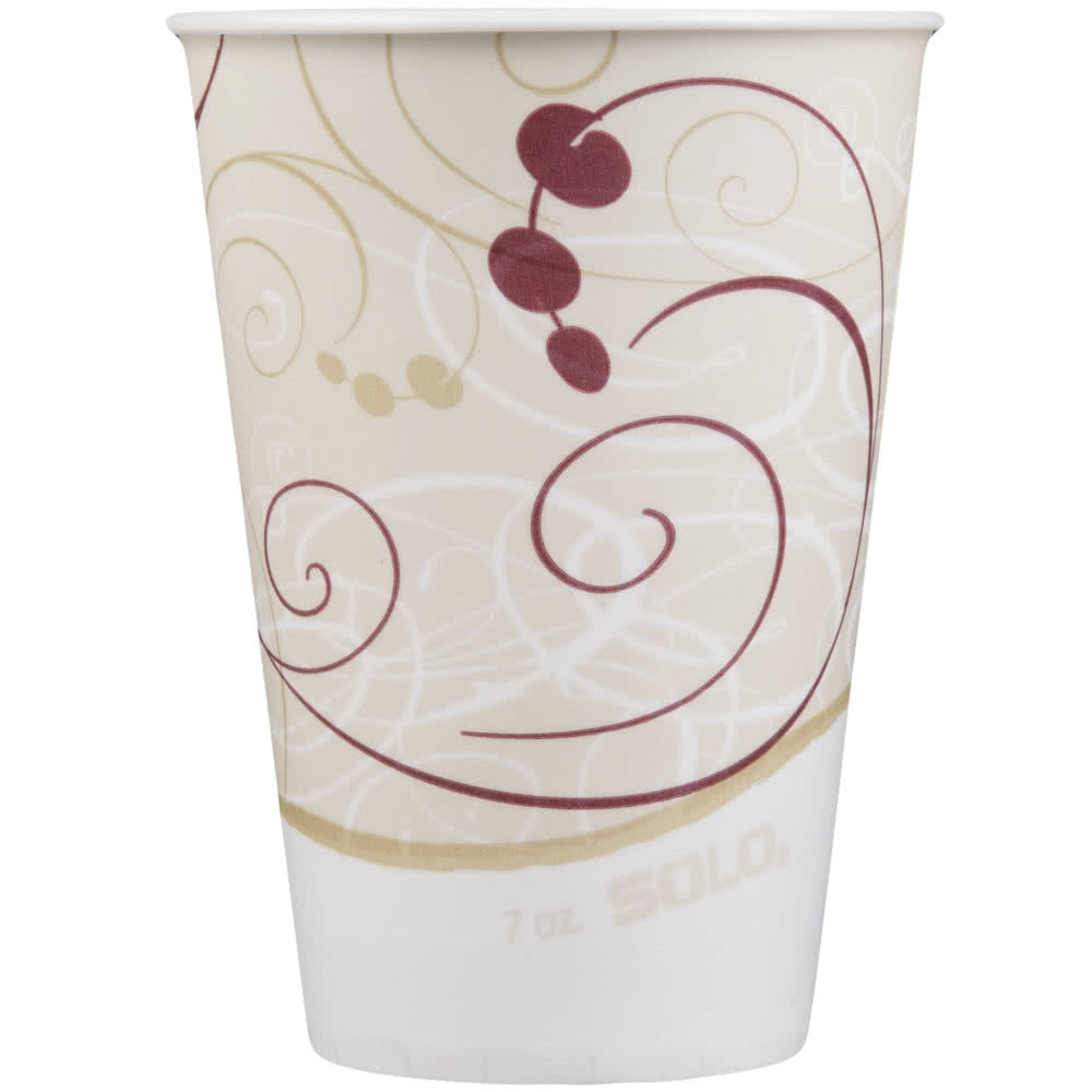 Dart Solo R7N-J8000 Symphony 7 oz. Wax Treated Paper Cold Cup - 2000/Case