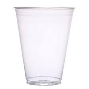 Solo 7 oz. Plastic Cold Cup, Clear, #TP7  - 1000 Cups / Case