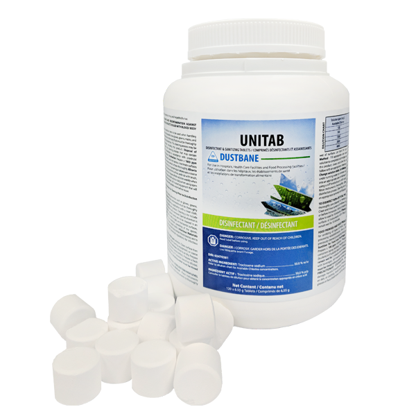 Unitab Disinfectant & Sanitizing Tablets    120/tub