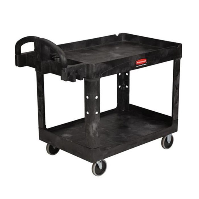 Rubbermaid Polypropylene Medium 2 Shelf Utility Cart