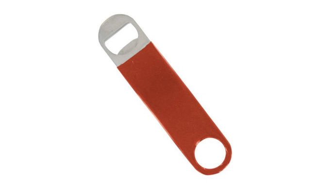 Bottle Opener- Red Vinyl-Coated Hand-Held