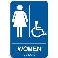 Sign Women, Men or Unisex/Wheelchair (Braille) 6X9